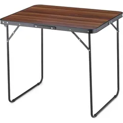 Outtec Gartenklapptisch, Braun, 80x70x60 cm - Faltbarer Camping- und Gartentisch - Camping-Möbel: Stabil, wetterfest und klappbar - ideal für Garten, Camping und Ausflüge. Leicht zu transportieren mit praktischem Griff und rutschfesten Füßen.