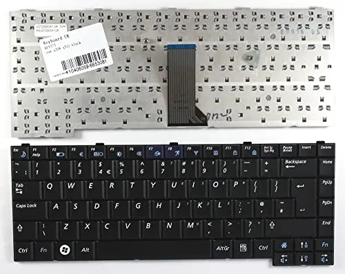 Samsung Q310 Laptop-Tastatur, UK-Layout, Schwarz