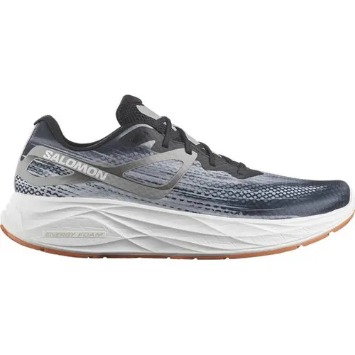 SALOMON Herren Laufschuhe AERO GLIDE Black/Alloy/Coral Gold - Leichter und stark gedämpfter Laufschuh für optimale Federung. Das atmungsaktive Obermaterial sorgt für perfekten Tragekomfort und unterstützt dich bei jedem Schritt auf deiner Strecke.