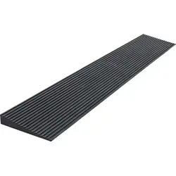 Wiltec Türschwellenrampe 900x80x8 mm für Rollstuhl & Rollator - Behinderten-Bedarf – Rutschfeste Vollgummi-Rampe für einen sicheren und eigenständigen Einstieg, flexibel anpassbar für verschiedene Türschwellen.