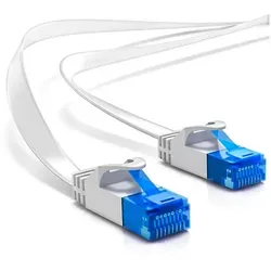 deleyCON deleyCON 2m CAT6 flaches Patchkabel Flachkabel Netzwerkkabel LAN LAN-Kabel