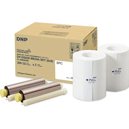 DNP Carta Fotografica Forata in Rotoli (15x20 cm, 7,5x20 cm, 200 Stk.) (670617)