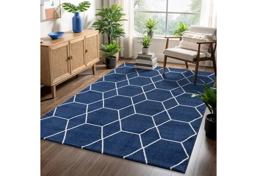 Sanat Teppich Trellis, rechteckig, Höhe: 10 mm, Kurzflor, skandi, boho, auch als Läufer und in rund