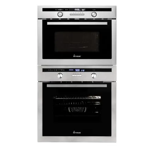 KKT KOLBE Backofen-Set SET8013EBM: Einbaubackofen und Mikrowelle - Backöfen mit 2-fach Teleskopauszug, DampfClean und Katalytischen Platten für müheloses Kochen und einfache Reinigung, Energieeffizienzklasse A.