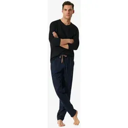 Schiesser Herren Schlafhose lang - Mix + Relax - Schlafanzughosen für Herren aus 100% Organic Cotton, besonders weich und bequem für erholsame Nächte.
