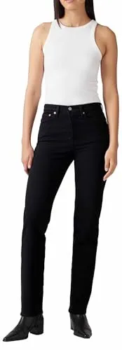 Levi's Damen Wedgie Straight, Black Sprout, 26W / 26L