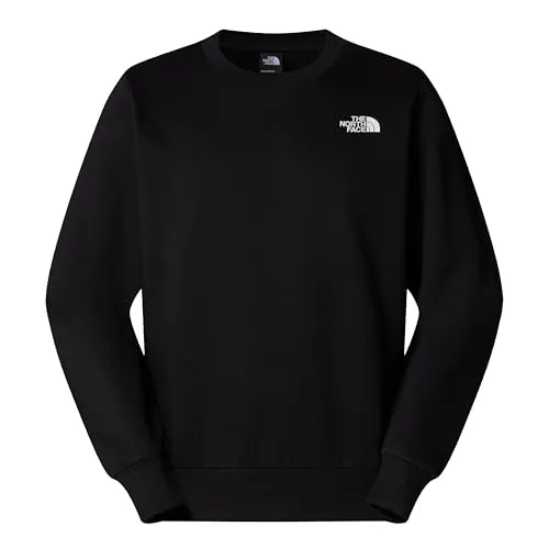 The North Face Sweatshirt M SIMPLE DOME CREW - TNF BLACK - Sportliches Sweatshirt aus 68% Baumwolle für hohen Tragekomfort, pflegeleicht und ideal für Freizeitaktivitäten, erhältlich in Größe S.