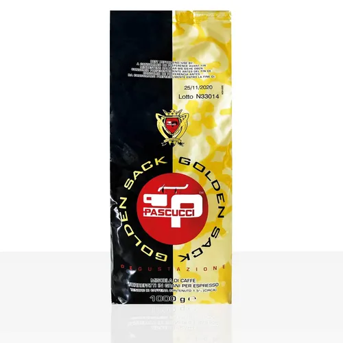 Pascucci Gold Caffè 1kg - Premium Kaffee aus Italien, vollmundiger Blend aus besten Arabica- und Robusta-Bohnen für einen aromatischen Start in den Tag. Ideal für Espresso, Cappuccino und Latte Macchiato.