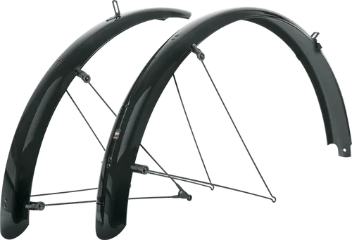SKS Bluemels Basic Schutzblech Set VR+HR 69 mm / 27,5" - 29" - Fahrradschutzbleche für optimalen Spritzschutz, robust und langlebig – ideal für jedes Wetter.