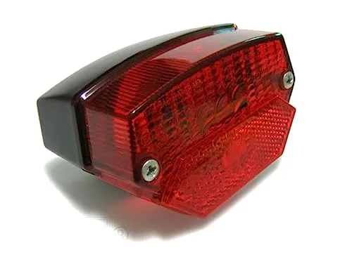 Streetparts24 Mofa Rücklicht E-geprüft 6/12V - Passend für Zündapp GTS KS C 50 Hercules Prima 1 2 3 4 5 SK MK 50 125 Kreidler Florett Flory Puch Maxi Monza Cobra M Moped Mokick