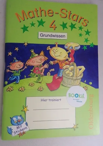 P034 - Mathe-Stars - BOOKii-Ausgabe - 4. Schuljahr - Übungsheft & Lösung - NEU