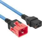 ACT Powercord C19 IEC Lock - C20 IEC Lock Dual Locking 1 m - Hochwertiges Stromkabel mit Dual Locking-System für sicheren Anschluss. Ideal für den Einsatz in professionellen Umgebungen, bietet zuverlässige Stromübertragung.