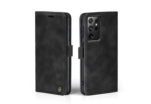 Tec-Expert Handyhülle Tasche Hülle für Samsung Galaxy S21 Ultra 5G 6.8 Zoll, 6.8, Cover Klapphülle Case mit Kartenfach Fliphülle aufstellbar