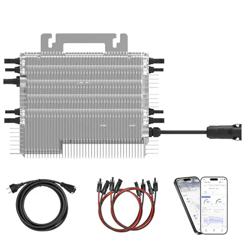 DEYE Mikro-Wechselrichter 1600 W SUN-M160G4-EU-Q0 mit Anschlusskabel - Leistungsstarker Mikro-Wechselrichter für Mini-PV-Anlagen: Mit vier unabhängigen MPPT-Eingängen und IP67 wetterfestem Gehäuse bietet der Deye SUN-M160G4-EU-Q0 hohe Effizienz und zuverlässige Energieeinspeisung.