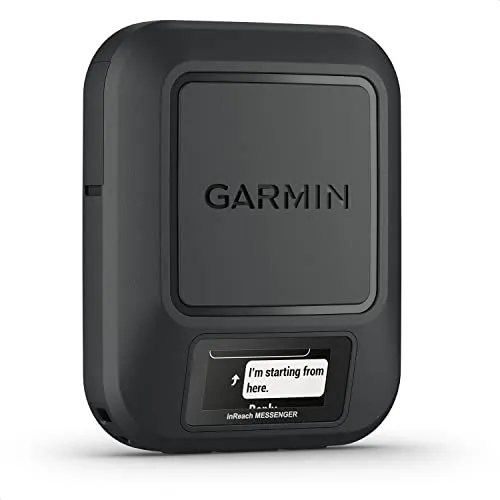 Garmin inReach Messenger - Kompaktes GPS-Satelliten-Kommunikationsgerät mit 24/7 Notruf-Funktion, weltweiter Nachrichtenversand ohne Mobilfunk und 28 Tage Akkulaufzeit
