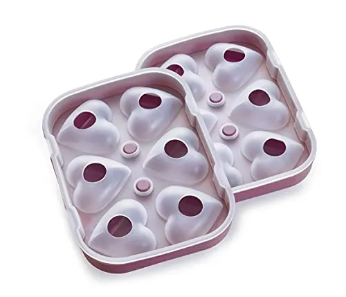 Betty Bossi 3D Backform Herzli im 2er Set - Motivbackformen für 12 kleine Herzkuchen, perfekt für besondere Anlässe. Die hitzebeständige Silikonform ermöglicht einfaches Lösen der Kuchen ohne Bruchstellen.