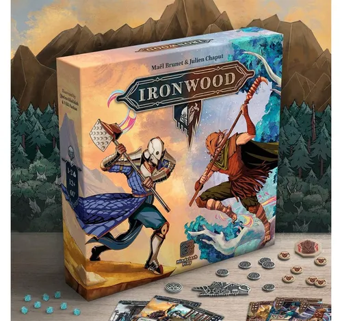 ADC Blackfire Entertainment Ironwood Spiel - Gesellschaftsspiel für abenteuerliche Strategen, empfohlen für Spieler ab 14 Jahren, ideal für spannende Spieleabende mit Freunden.