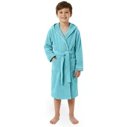 Laynenburg Kinderbademantel Frottee - Hochwertiger Kinderbademantel aus 100% Baumwolle, mit Kapuze und in flauschiger Optik, ideal für Mädchen und Jungen in den Größen 110-176.