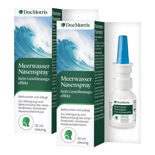 DocMorris Meerwasser Nasenspray Duo 2X20 ml