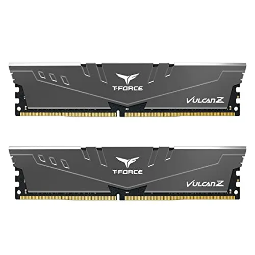 TeamGroup T-Force Vulcan Z 16GB DDR4-3200 DIMM CL16 Dual Kit - Leistungsstarkes 16GB RAM-Kit für Gaming und Multitasking mit schneller DDR4-3200 Geschwindigkeit und stabiler CL16 Latenz.