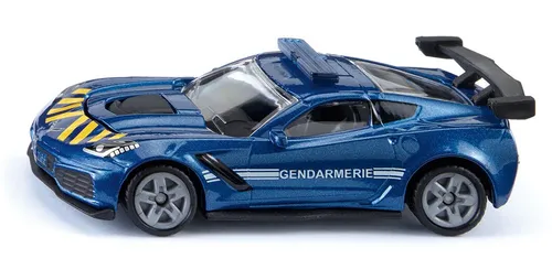Siku 1525 Chevrolet Corvette ZR1 "Gendarmerie" Police France blau ca. 1:56