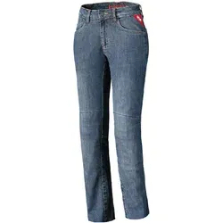 Held San Diego Damen Motorrad Textilhose, Blau, Größe 32 - Robuste Motorradhose aus Denim mit 4 praktischen Außentaschen und innovativem H.P.A System für optimale Anpassung im Kniebereich. Ideal für Sicherheit und Komfort beim Fahren.