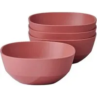 Mepal Servierschale Silueta 4 Stück – Vivid mauve - Servierschalen für Salate und Tapas, spülmaschinen- und mikrowellenfest, aus robustem, BPA-freiem Material mit modernem Design.