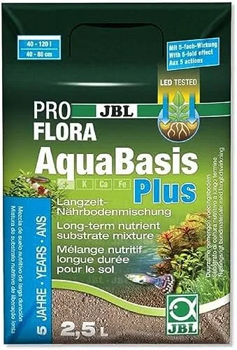 JBL AquaBasis Plus, Langzeit-Bodenmischung für Süßwasser-Aquarien, 2500 ml