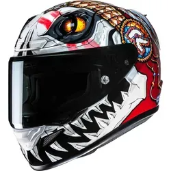HJC RPHA 12 Kepina Integral-Helm schwarz unisex, XL - Leichter und komfortabler Integral-Helm mit herausnehmbarem Innenfutter und effektiver Belüftung für ein angenehmes Tragegefühl. Ideal für Motorradfahrer, die Wert auf Sicherheit und Stil legen.