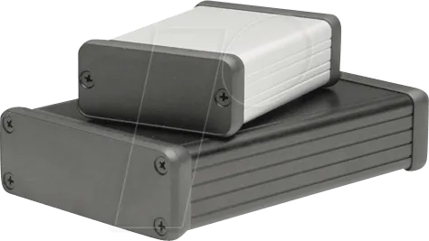 1455L2202BK - Profilgehäuse, 1455 L, 220 x 103 x 30,5 mm, schwarz eloxiert