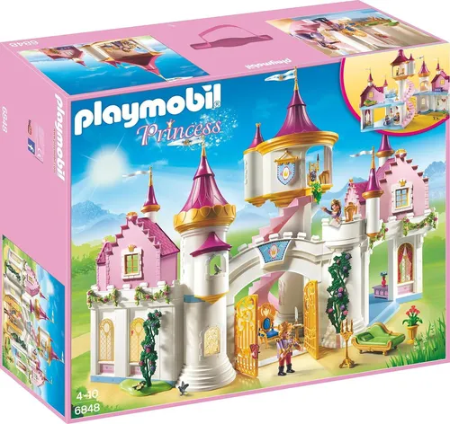 Playmobil 6848 Prinzessinenschloss - Traumschloss für Kinder von 4-7 Jahren, fördert kreatives Spielen und fantasievolle Abenteuer im Märchenland.