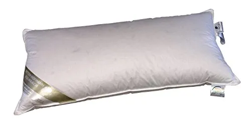 Betten Hofmann Kopfkissen 40x80 cm – 100% Daunen, prall gefüllt - Kissen aus 100% Daunen mit 450 g Füllung, waschbar bis 60°, ideal für höchsten Schlafkomfort und optimale Unterstützung.