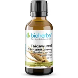 Taigawurzel Sibirischer Ginseng Tropfen Tinktur 50 ml - Hochwertige Tinktur aus Taigawurzel, ideal zur Unterstützung der täglichen Ernährung. Praktische 50 ml Flasche für einfache Dosierung.