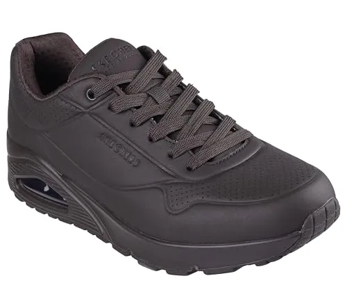 Skechers Herren UNO STAND ON AIR Sneakers 52458 CHOC Größe 45 EU - Sneaker für Herren mit Air-Cooled Memory Foam Innensohle für optimalen Komfort und Atmungsaktivität, ideal für lässige Styles und den ganzen Tag.