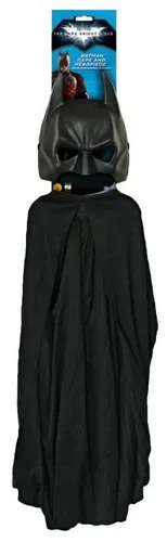 Batman Accessoire Set - Original Batman-Set aus "The Dark Knight Rises" - Karneval Set in klassischem Schwarz, perfekt für Batman-Fans und unvergessliche Kostümpartys.