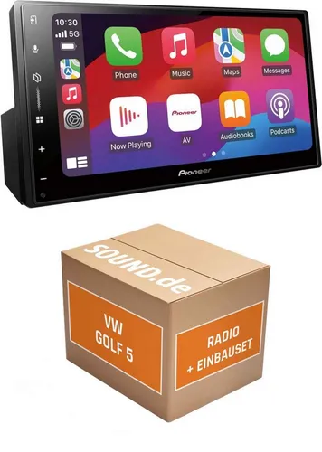 JUST SOUND best choice for caraudio Autoradio Einbauset Pioneer SPH-DA77DAB Golf V Autoradio