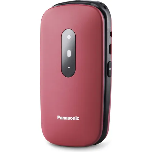 Panasonic KX-TU446EXR Seniorenhandy - Seniorenhandy mit SOS-Notruftaste, stoßfest und hörgerätetauglich. Ideal für ältere Menschen dank großer Tasten und langlebigem Akku.
