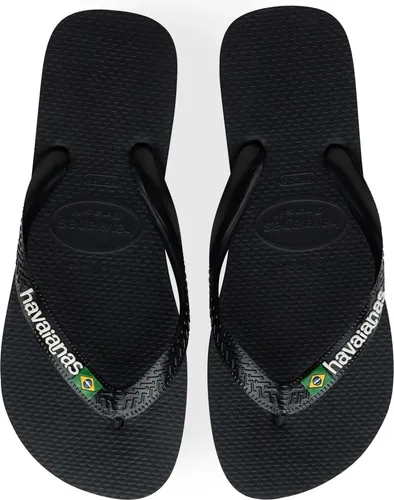Havaianas Brasil Logo - Bequeme Badelatschen - Herren-Zehentrenner mit rutschfester Sohle und ikonischem Brasilien-Design, ideal für Strand und Freizeit. Komfort und Langlebigkeit vereint in stilvollen Flip-Flops.