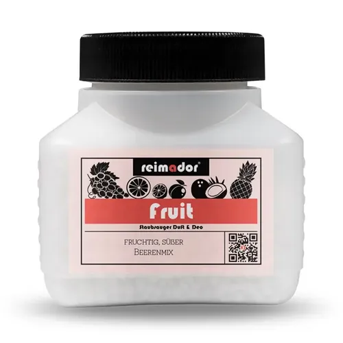 Lufterfrischer für Staubsauger Reimador Fruit 75 g Duftgranulat, hält ca. 4 Wochen an, sehr ergiebig