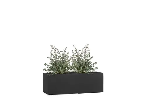 Pflanzwerk® Pflanzkübel TUB - Frostbeständiger Premium Blumenkübel mit Lotus-Effekt - Der handgefertigte rechteckige Pflanzkübel TUB aus robustem Fiberglas eignet sich ideal für Fensterbänke und kleine Pflanzprojekte. Mit seiner eleganten Steinoptik und 15 Litern Volumen setzt er Pflanzen stilvoll in Szene.