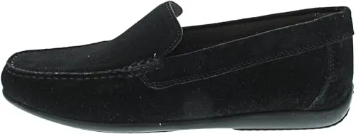 Geox Herren U ASCANIO B Moccasin - Navy, 42 EU - Herren-Sneaker mit flacher Absatzform und bequemer Passform, ideal für lässige Outfits und den Alltag.