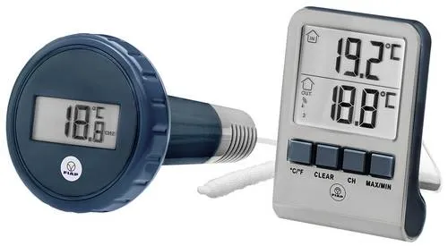 FIAP DigiSwim ACTIVE - Thermometer - Funkthermometer - Schwimmthermometer -digital - Wassertemperatur - Lufttemperatur - Bequemes Ablesen der Wassertemperatur - Pool - Gartenteich - Schwimmteich