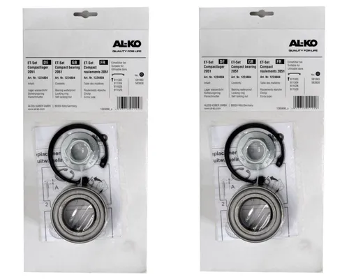 ALKO - Radlager für eine Achse - 1224804 Lager 72/39x37 mm + Radmutter + Sicheru