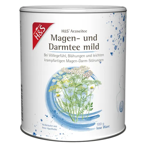 H&S Magen- und Darmtee mild lose 100 g - Tees für eine sanfte Unterstützung der Verdauung, ideal zur Linderung von Magen- und Darmbeschwerden.