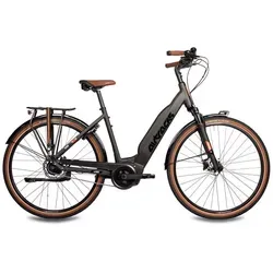 Airtracks E-Bike LUMINA 28 Zoll - BOSCH ACTIVE PLUS mit 8-Gang SHIMANO NEXUS - E-Bike für Damen mit BOSCH ACTIVE PLUS Motor und 500 Wh Akku, ideal für Stadt und Trekking. Genießen Sie Komfort und Leistung mit hydraulischen Scheibenbremsen und Federgabel für angenehme Fahrten.