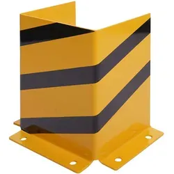 Rammschutz HWC-J50 - Anfahrschutz Eckschutz mit Bolzenanker - Trauringe - Erhöht die Arbeitssicherheit in Lagerbereichen und schützt Maschinen zuverlässig vor Beschädigungen. Stabile Metallkonstruktion mit auffälliger Lackierung für bessere Sichtbarkeit.
