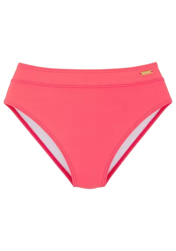 LASCANA Highwaist-Bikini-Hose "Lolo", Gr. 38, koralle - Hochwertige Bademode aus recyceltem Polyamid mit komfortabler High-waist-Passform für optimalen Tragekomfort und Stil im Schwimmbad oder am Strand.