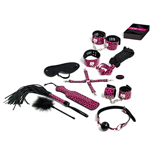 Tease & Please Master & Slave Bondage Game - Spiele für Erwachsene mit 13 Sex Toys und Zubehör - Geschenke für Frauen und Männer - Partner Geschenke für einen aufregenden Spielabend - Rosa