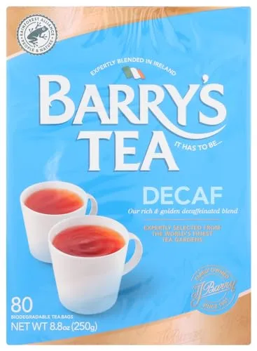 Barrys Decaf Tea 80 Bags (Pack of 2). by Barry's Tea "The taste of Ireland