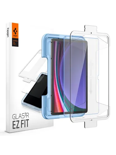 Spigen Glas.tR EZ Fit Schutzfolie - kompatibel mit Samsung Galaxy Tab S10 Plus & S9 Plus, 9H Härte & schablonenbasierte Installation für perfekten Schutz